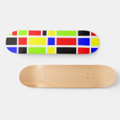 Skateboard Rectangles colorées 01 - Old School (Horz)