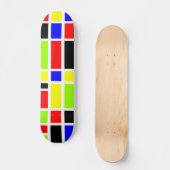 Skateboard Rectangles colorées 01 - Old School (Recto)