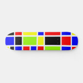 Skateboard Rectangles colorées 02 (Horz)