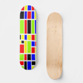 Skateboard Rectangles colorées 03 - Old School (Recto)