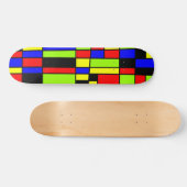 Skateboard Rectangles colorées 05 (Horz)