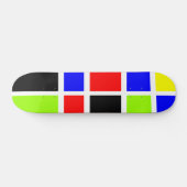 Skateboard Rectangles colorées 07 (Horz)