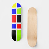 Skateboard Rectangles colorées 07 (Recto)