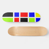 Skateboard Rectangles colorées 07 - Old School (Horz)