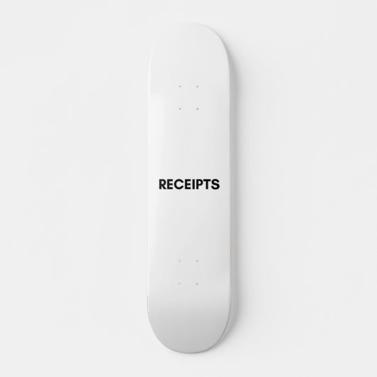 Skateboard reçus (Devant)