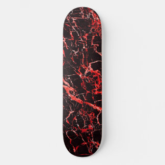 Skateboard Red and Black Marble,