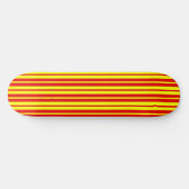 Skateboard Red and Yellow Stripes Design (Horz)