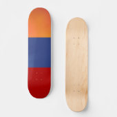 Skateboard Red Blue Orange Skate (Recto)