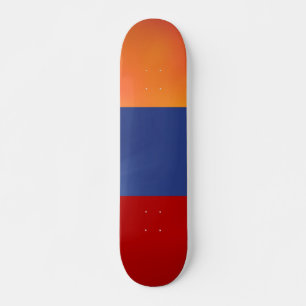 Skateboard Red Blue Orange Skate