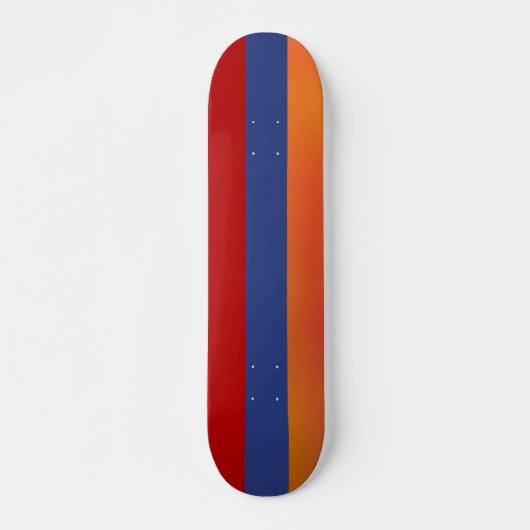 Skateboard Red Blue Orange Skate (Devant)
