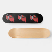 Skateboard Red Dragon Cartoon  (Horz)