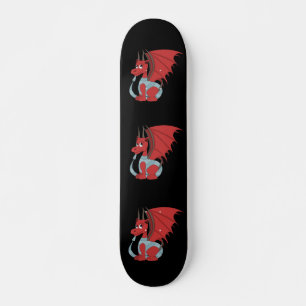 Skateboard Red Dragon Cartoon 