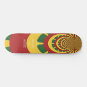 Skateboard Red Golden Green Rasta Skate Board (Horz)