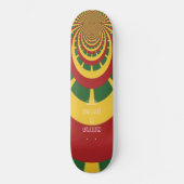 Skateboard Red Golden Green Rasta Skate Board (Recto)