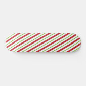 Skateboard - Red Green White Stripes Sucre de cann (Horz)