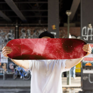 Skateboard Red Nebula   Planche de planche à roule