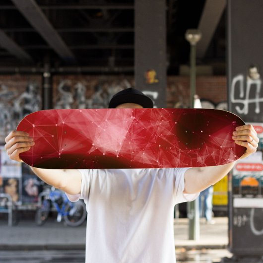 Skateboard Red Nebula | Skateboard Cosmic Space