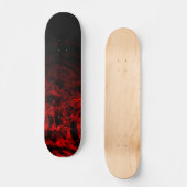 Skateboard Red Nite black gradient polygon swirl personalize (Recto)