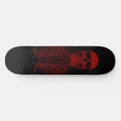 skateboard Red Skull Skeleton (Horz)