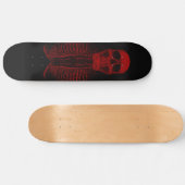 skateboard Red Skull Skeleton (Horz)