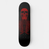 skateboard Red Skull Skeleton (Recto)
