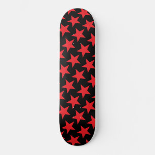 Skateboard Red Stars