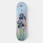 Skateboard RED STARS BLUE IRIS (Recto)