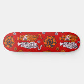Skateboard Red Tigers (Horz)