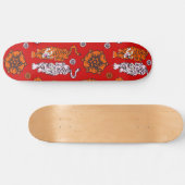 Skateboard Red Tigers (Horz)