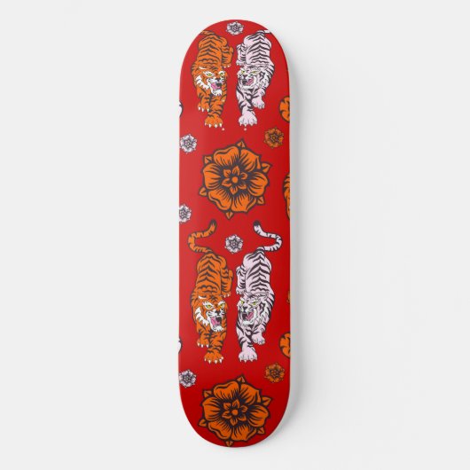 Skateboard Red Tigers (Recto)