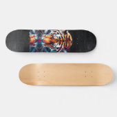 Skateboard Réflexion de l'eau potable tigre (Horz)