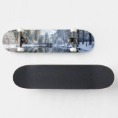 Skateboard Réflexion d'hiver chez Yosemite (Horz)