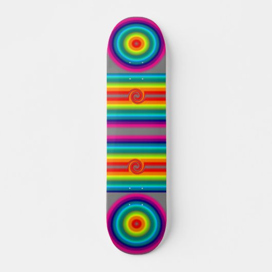 Skateboard Réflexion spectrale autour (Devant)