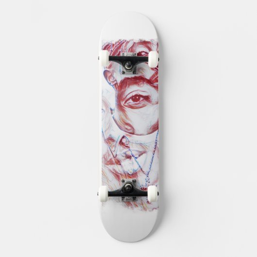 Skateboard Regardez dans mes yeux  (Recto)