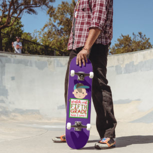 Skateboard REGARDEZ LA CINQUIÈME GRADE ICI JE VIENS drôle mig