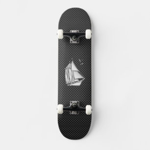 Skateboard Regatta Sailboat on Carbon Fiber Style