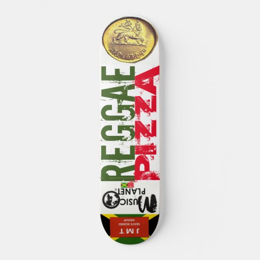 Skateboard REGGAE PIZZA Planche à roulettes (Recto)