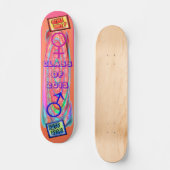 Skateboard Règle de filles - bave de garçons (Recto)