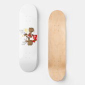 Skateboard Reindeer Drunk Funny Caractère de Noël (Recto)