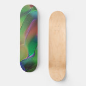 Skateboard Reliefs avec une prédominance de vert et de jaune (Recto)