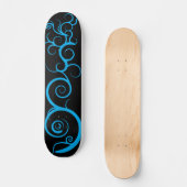 Skateboard Remous bleus (Recto)