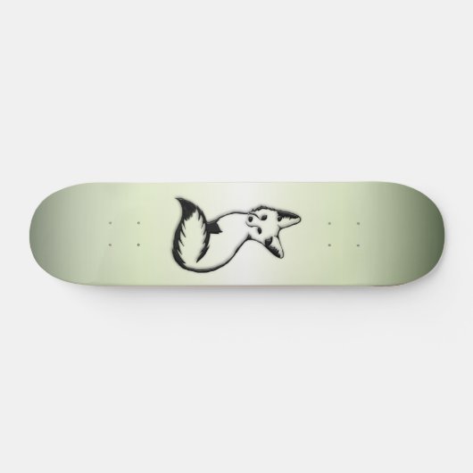 Skateboard Renard vert (Horz)