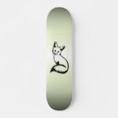 Skateboard Renard vert (Devant)