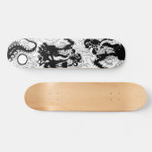 Skateboard Repaire de dragons (silhouette) (Horz)