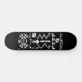 Skateboard Réponse binaire de message d'Arecibo (Horz)