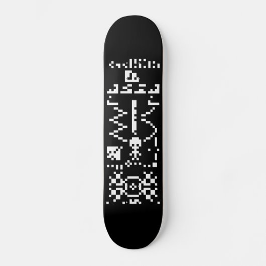 Skateboard Réponse binaire de message d'Arecibo (Recto)