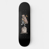 Skateboard Repose en paix Skeleton Skate to Death Headstone (Recto)