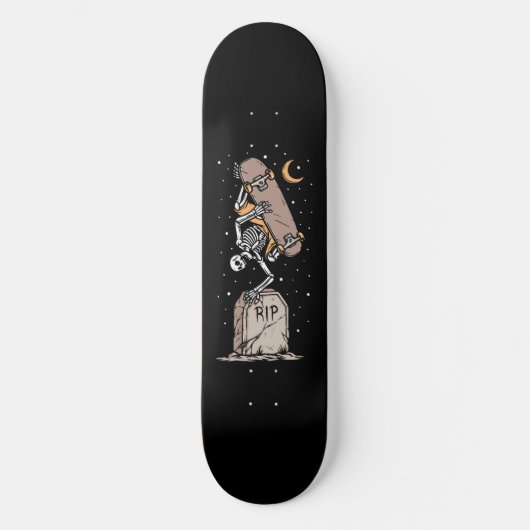 Skateboard Repose en paix Skeleton Skate to Death Headstone (Recto)