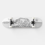 Skateboard RÉPUBLIQUE DE CALIFORNIE Chrome sur les dessins bl (Horz)
