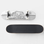 Skateboard RÉPUBLIQUE DE CALIFORNIE Chrome sur les dessins bl (Horz)